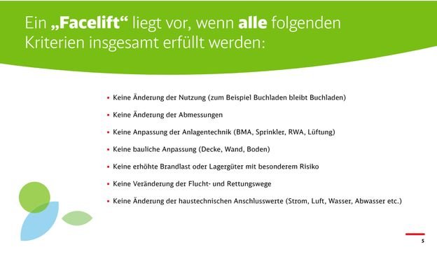 Mieterausbau Informationen