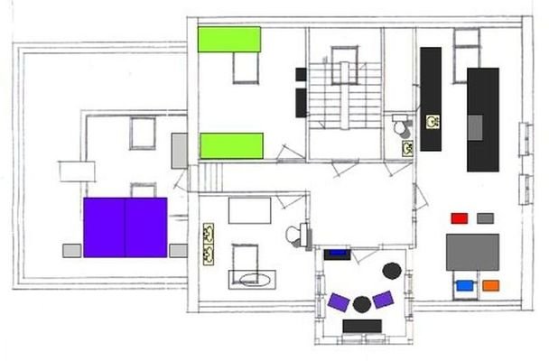 Grundrissplan Wohnung 3, 2. OG