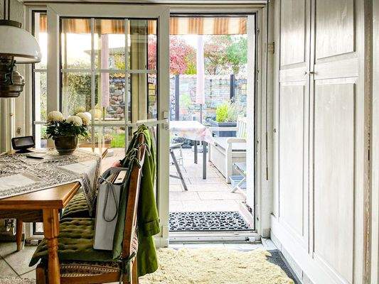 Blick auf die Terrasse