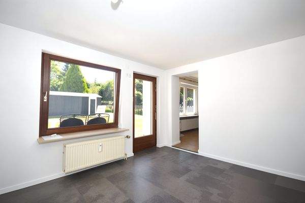 Raum Anbau mit Zugang zum Garten