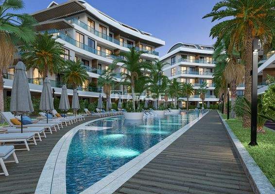 Stylish Apartments in a Hotel Concept Project in Alanya Oba