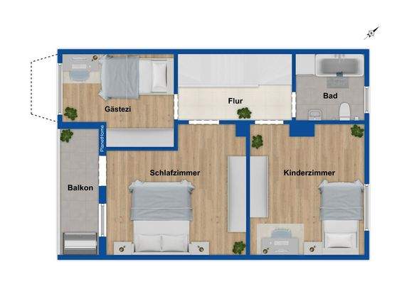 Grundriss Obergeschoss