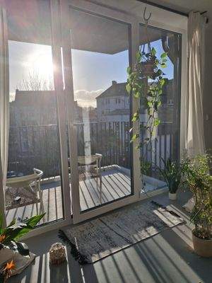 Blick auf den Balkon