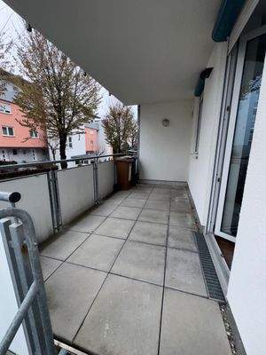 Moderner Balkonblick