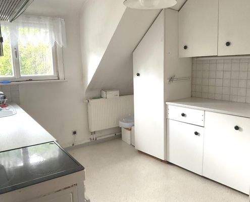 Küche im Dachgeschoss