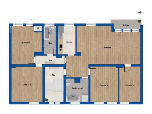 Grundriss Obergeschoss