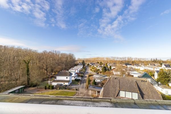 Blick von der großen Dachterrasse in die Weite