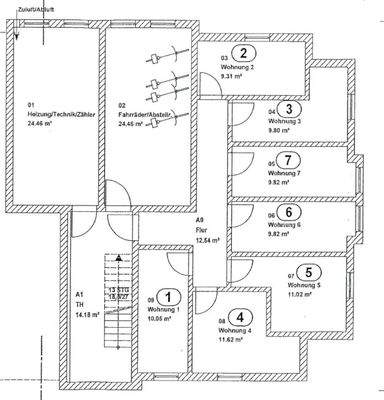 Grundriss Kellergeschoss Nr. 3