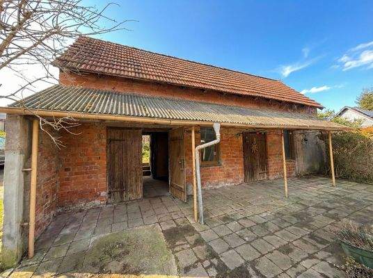 Blick auf die Scheune