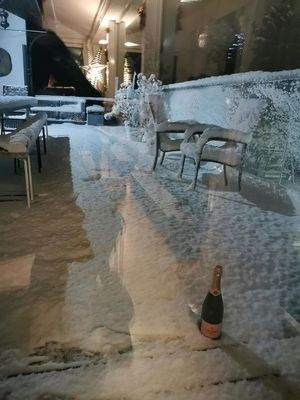 und Silvester auf der Terrasse