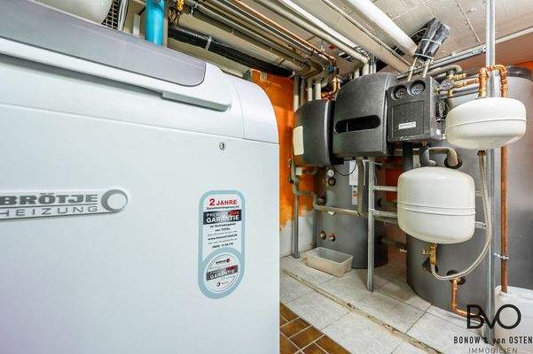 Börtje Heizung mitt Solarkopplung