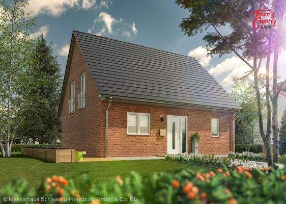 Ansicht Straße Klinkerfassade