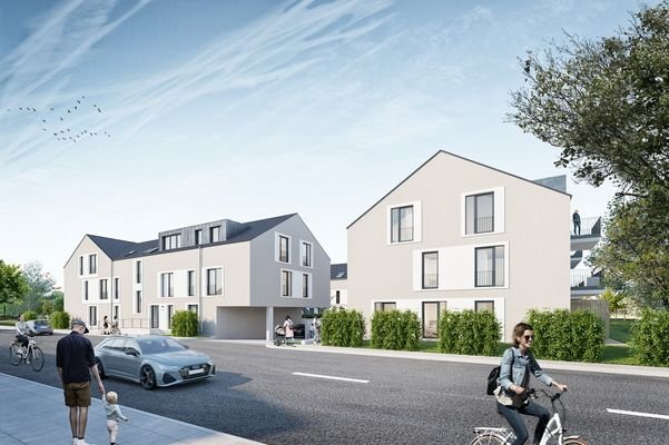 Straßenansicht MFH I + II