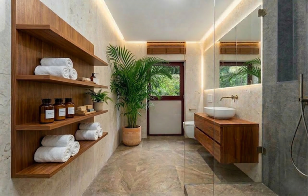 Badezimmer visualisiert