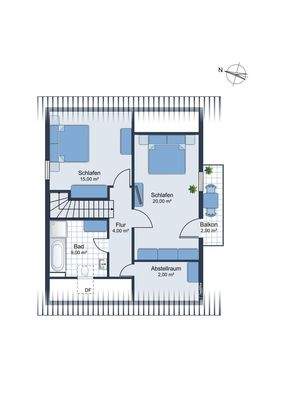 Grundriss Dachgeschoss