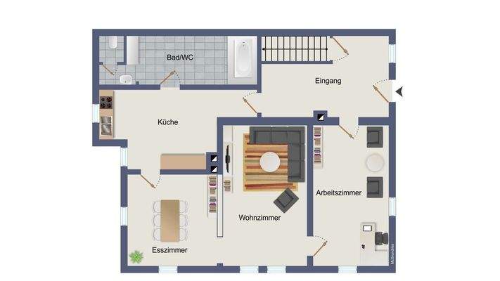 Erdgeschoss Haus-Nr. 5