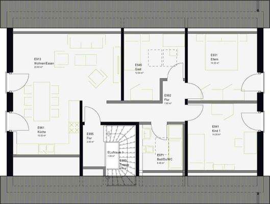 Grundriss Dachgeschoss