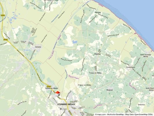 Geolyzer Kartenausschnitt