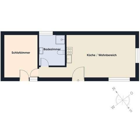 Grundriss ohne Maßstab Tinyhouse