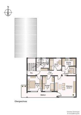 Grundriss Obergschoss