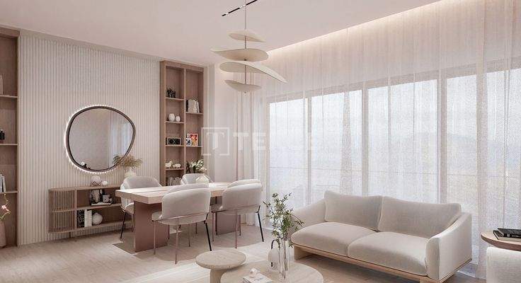 Panoramic Views Apartments in a Complex with a Pool in İzmir