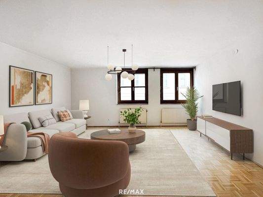 heller freundliches Wohnzimmer