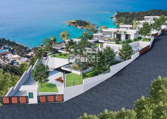 Sea View Villas with Outbuildings in Bodrum Muğla