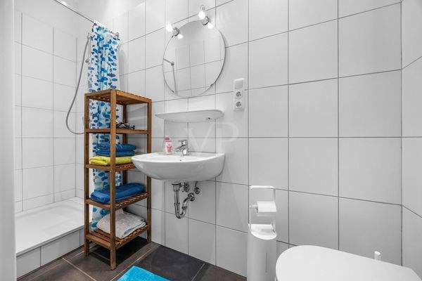 Das Badezimmer Wohnung 2