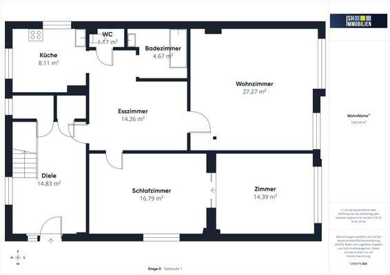 Grundriss EG Haupthaus