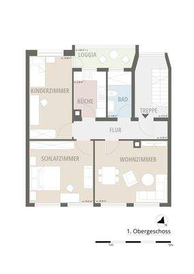 Grundriss 1. Obergeschoss