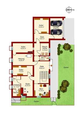 Grundriss Untergeschoss