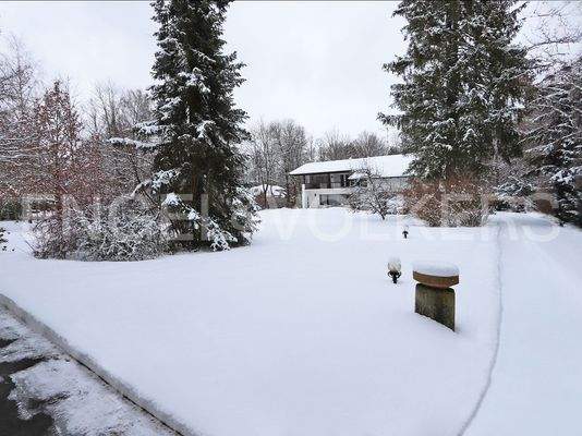 Grundstück mit Altbestand hinten