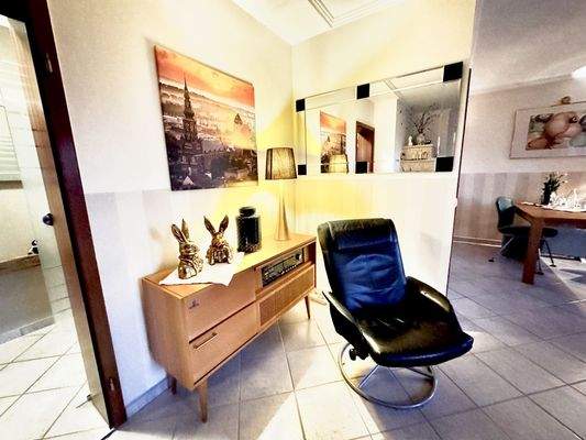 Lese-Ecke im Wohnzimmer