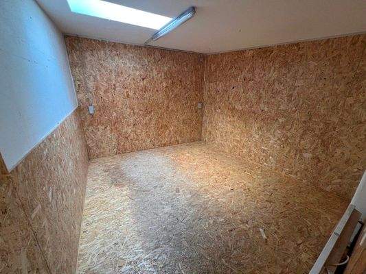 Blick in eine Garage