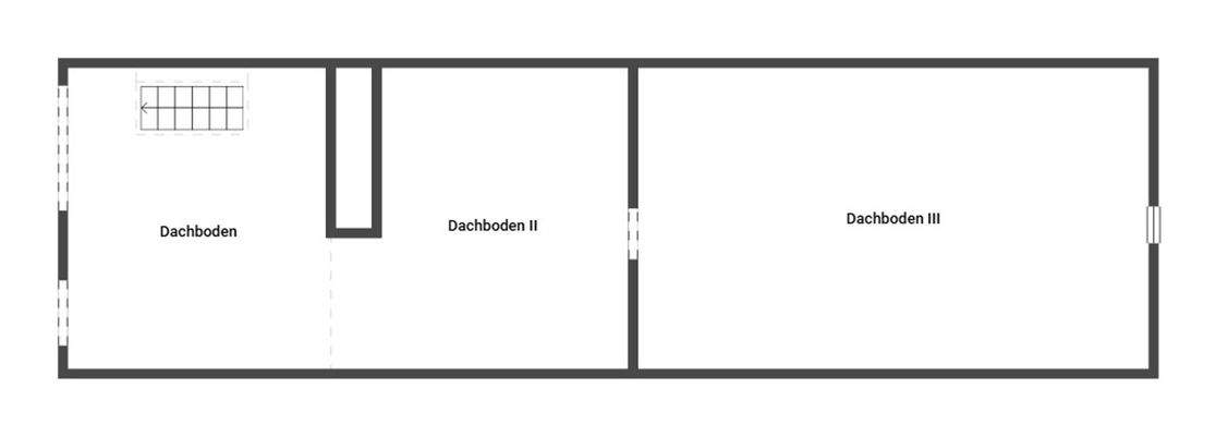 Grundriss Dachboden