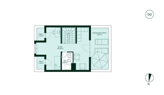 Grundriss Dachgeschoss