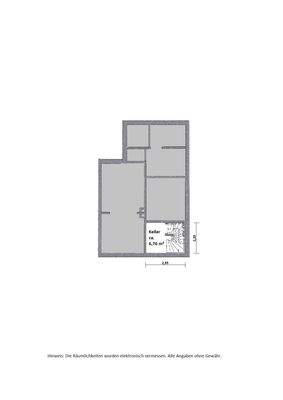 Grundriss KG - nicht maßstabsgetreu