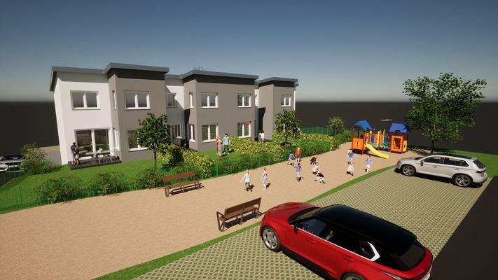 Ansicht Garten (Illustration)