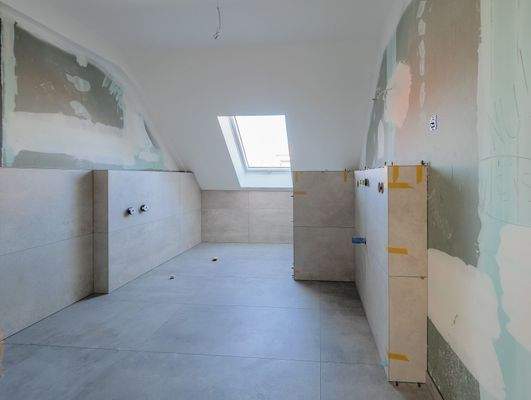 Badezimmer l Aktueller Baufortschrit