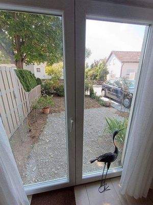 Blick auf Terrasse Süden