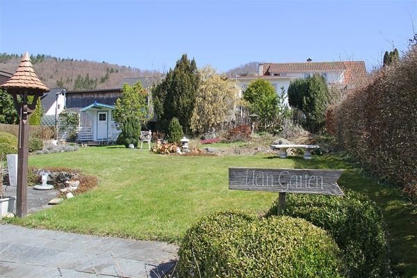 idyllische Gartenanlage