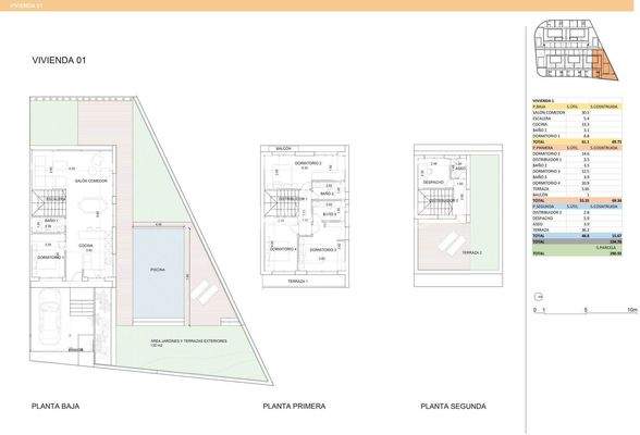 Semi-Detached Villas with Useful Interior Design in Estepona