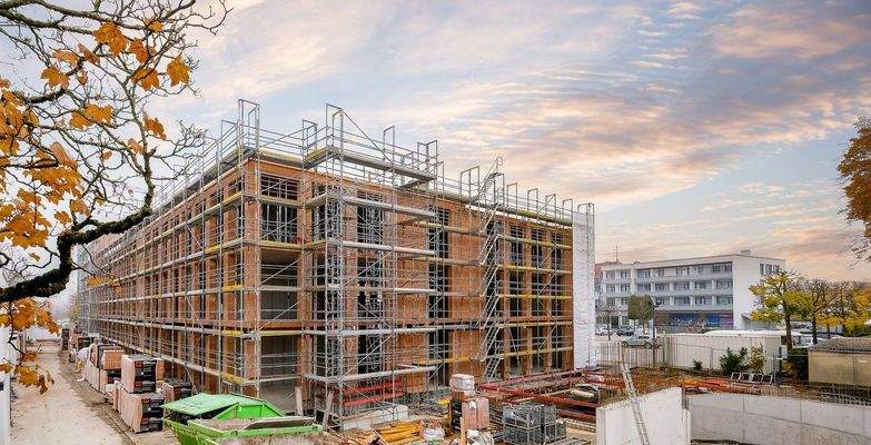 Bauarbeiten in vollem Gange