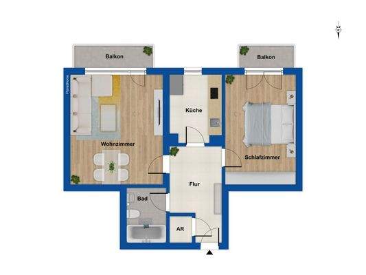 Grundriss 4. Obergeschoss