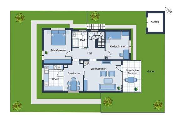 Grundriss Obergeschoss