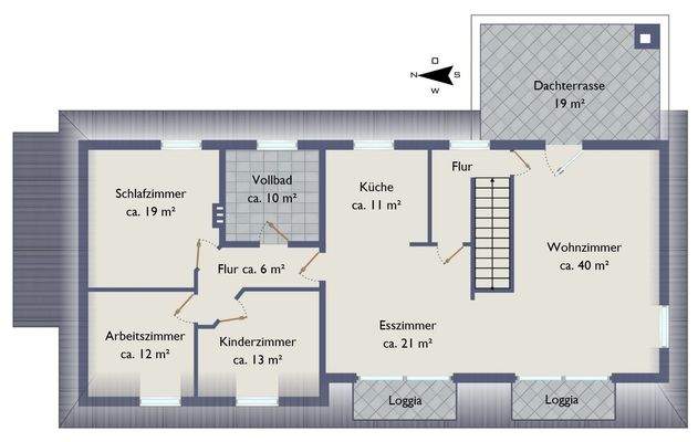 Grundriss Obergeschoss