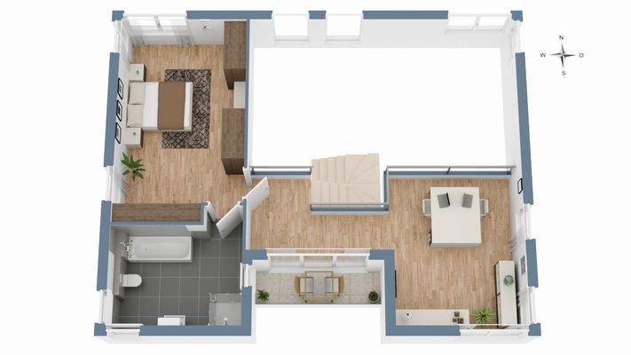 3D-Visualisierung Obergeschoss