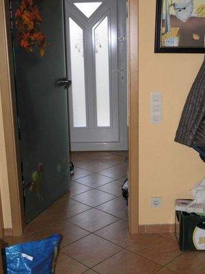 Blick auf den Eingang