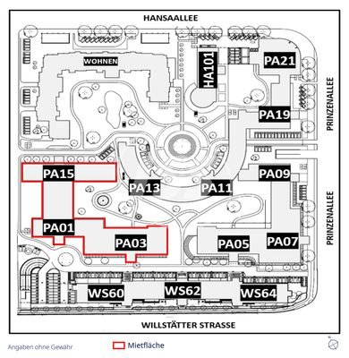 BA1 - PA1-15 Lageplan