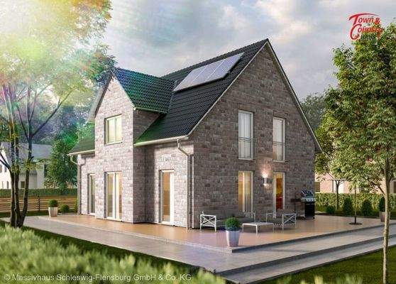 Ansicht Garten Verblendfassade